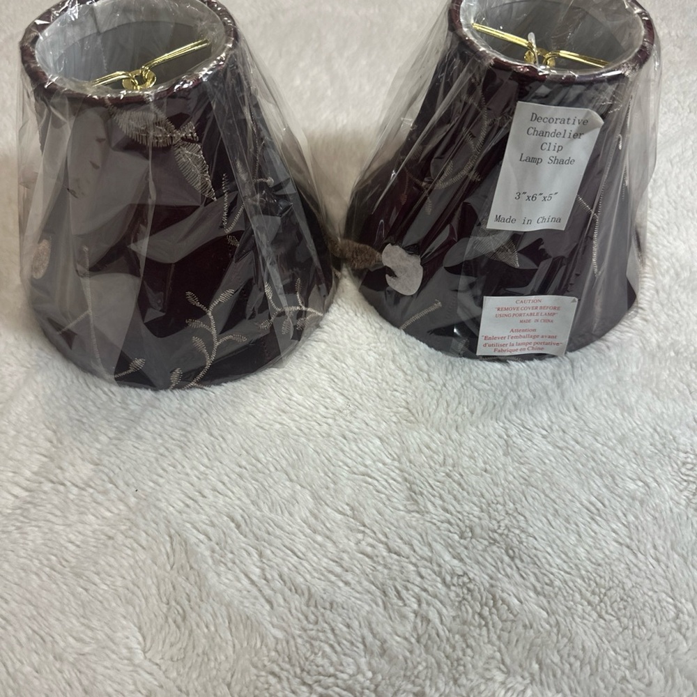 Decorative Burgundy Lamp Shades